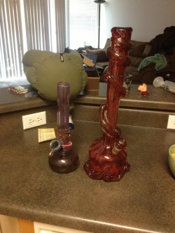 fyosg:  We got new glass. The smaller one is my current piece.