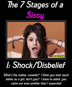 sissyfagpup:  britney-shagwell:  The 7 Stages of a Sissy… -