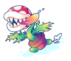 cilvia-art:Thank you for this chompy potted plant. Piranha Plant