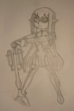 mrcaputo:  Just another sketch with another squid girl. Guess