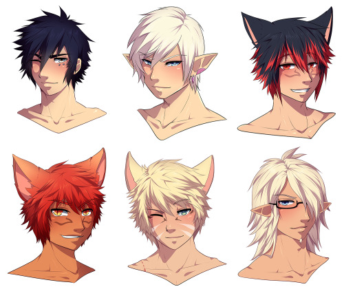   From an event I did on streaming, when people would buy it in live and I would draw it right in the moment! =)All are OCs from the comission but the first one, who’s my OC String!  