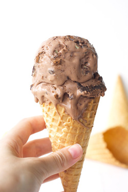 do-not-touch-my-food:  Chocolate Mint Cookie Ice Cream  Yummy