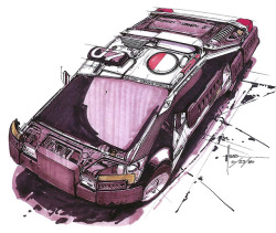 carsthatnevermadeitetc:Police Cruiser, 1980, Сoncept art for