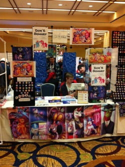 All set up at Babscon, come find me!