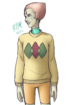 kaidraman:  Pearl in the sweater she wears in Maximum Capacity.