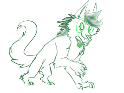 AU where Jade is a werewolf and turns into a fluff loveball once