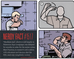 nerdyfacts:  Nerdy Fact #1517: “Hawkeye #19″, which is told