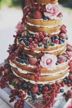 im-horngry:  Vegan Wedding Cake - As Requested! X Naked Berry