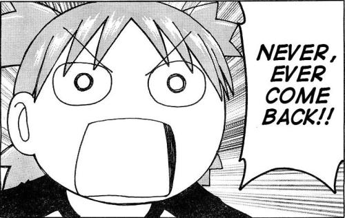 So I’m working at a day camp and took a buch of kids to an arcade… Arcades are not fun with little kids Â  Â T_T This is from the manga Yotsuba&! which is about the daily life of a green haired little girl.