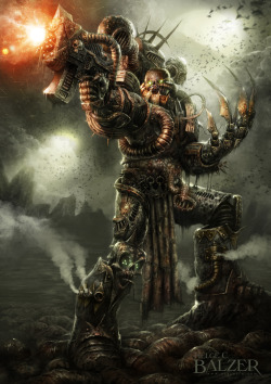 alienspaceshipcentral:  warhammer-fan-art:  Plague Marine by
