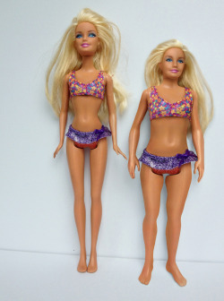 lacigreen:  This is what Barbie would look like if she were scaled