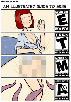 insanelygaming:  An Illustrated Guide to ESRB Created by NerfNow 