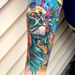 thievinggenius:  Tattoo done by Scotty Munster.