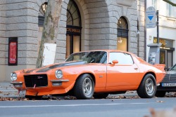 berlinstreetcars:  1973 Chevrolet Camaro Z28.  Ohhh my orange