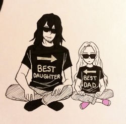 blueorca2000:  just saying!!! but Aizawa totally adopted her!!