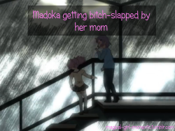 magical-girl-moments:  Madoka getting bitch-slapped by her mom.