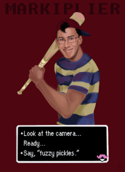 artbrownie:  MARKIPLIER x EARTHBOUND!  My favorite youtuber