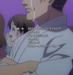 slug-sh0t:  A true man cries to idol anime. 