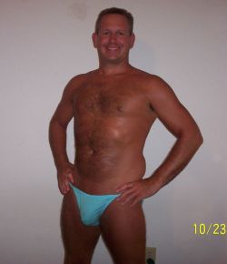 realundiemen:  Dad posing…..in and out of undies