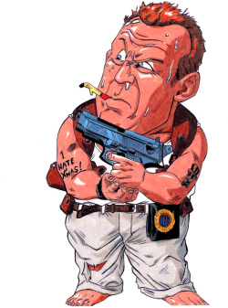 spaceshiprocket:Die Hard by Akira Toriyama