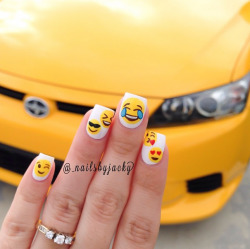 nailpornography:Emoji NOTW inspiration!