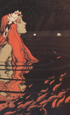 2headedsnake:  Franz Hein ‘Mermaid in a Pool with Goldfish’,
