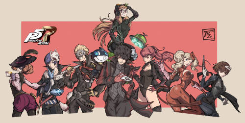 dummy-dot-exe:    The Phantom Thieves united by Sparxanders
