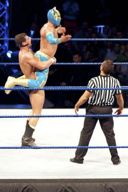 rwfan11:  Cody Rhodes and Sin Cara ….I like this pic! 