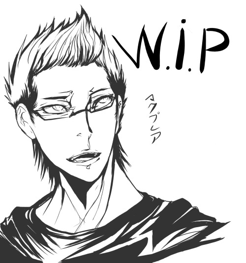kazekyou:  So i’m drawing markiplier.  Was thinking of putting creepy mark behind him.. hmm :\ 