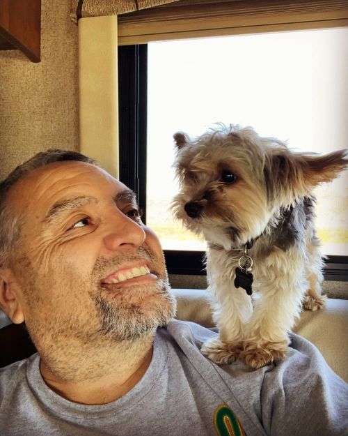 Pepe and me. #roaddog #yorkiesofinstagram #pepe  https://www.instagram.com/p/CEpOaMDjnM9/?igshid=sycf9hmdhehn