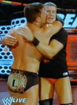 rwfan11:  Cody Rhodes kissing his buddy Ted DiBiase Jr. 