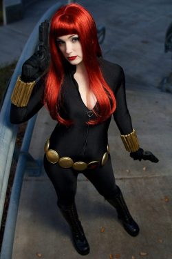 ladies-of-cosplay:Jennifer Van Damsel as Black Widow