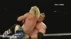 Kane copping a feel, and giving Dolph a nice wedgie! Shame he