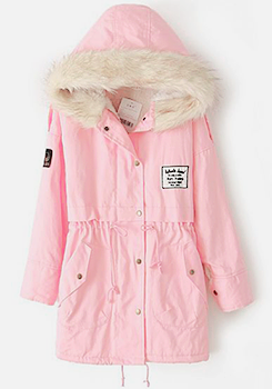 plumu:  Pastel Fur Hooded Coats from Sheinside   [1][2][3][4]