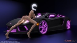 clare3dx:  Post 448: Talia - Sexy Lamborghini Babe - Top Gear