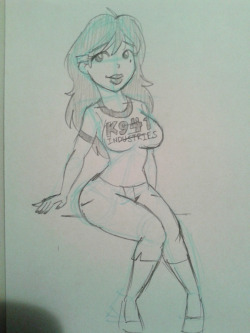 mdfive-art:  Here’s a sketch of Ms. Rowe, Stacy’s mom ;)