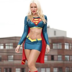 carrielachance:  That time I dressed up as a latex loving SuperGirl,