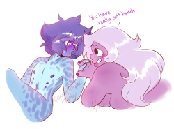 i want amethyst to compliment lapis