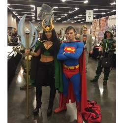 ig-ba:  Me and cute superman. #loki #superman #wizardcon #portland 