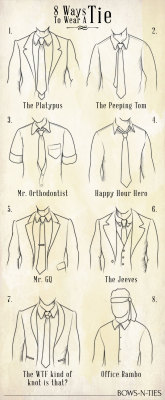 bows-n-ties: 8 Renegade Ways to Wear your Tie with Attitude (source: