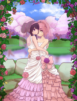 caffeccino:Madohomu Marriagecelebrating true love between them~ 