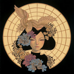 supersonicart:  Audrey Kawasaki at SCOPE Miami. More work by