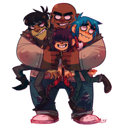 lemonteaflower:Gorillaz are a happy family i swear.