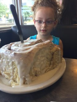 lolfactory:  She said she wanted the biggest cinnamon roll they