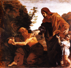 Giovanni Lanfranco (1582 - 1647), Elijah receiving bread from