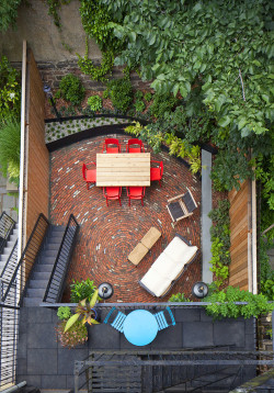 georgianadesign:Brooklyn Heights patio, NYC. New Eco Landscapes.