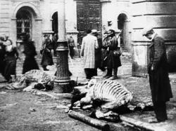 secondworldwarineurope:  Warsaw, Poland.  Citizens stripped