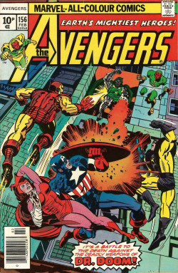 Avengers No. 156 (Marvel Comics, 1977). Cover art by Jack Kirby.