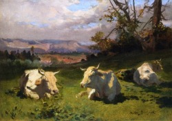 rosa-bonheur:  Cows Resting, Rosa Bonheurhttps://www.wikiart.org/en/rosa-bonheur/cows-resting