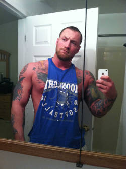 straightboyselfpics:  Brandon Brandon is a hot, built straight